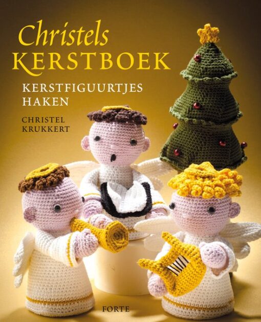 Christels Kerstboek: kerstfiguurtjes haken - Christel Krukkert, omslag