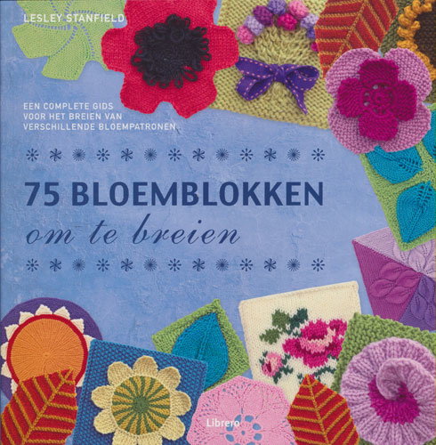 75 bloemblokken om te breien