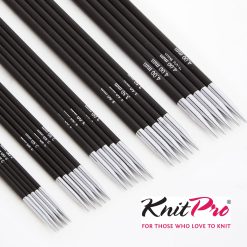 Knitpro Sokkennaald-Naald Zonder Knop-Karbonz  15 en 20 cm