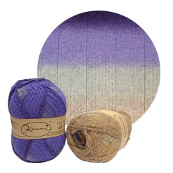 Kauni effectgaren 8/2 EI Beige/lila