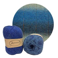 Kauni effectgaren 8/2 ES blauw/grijs