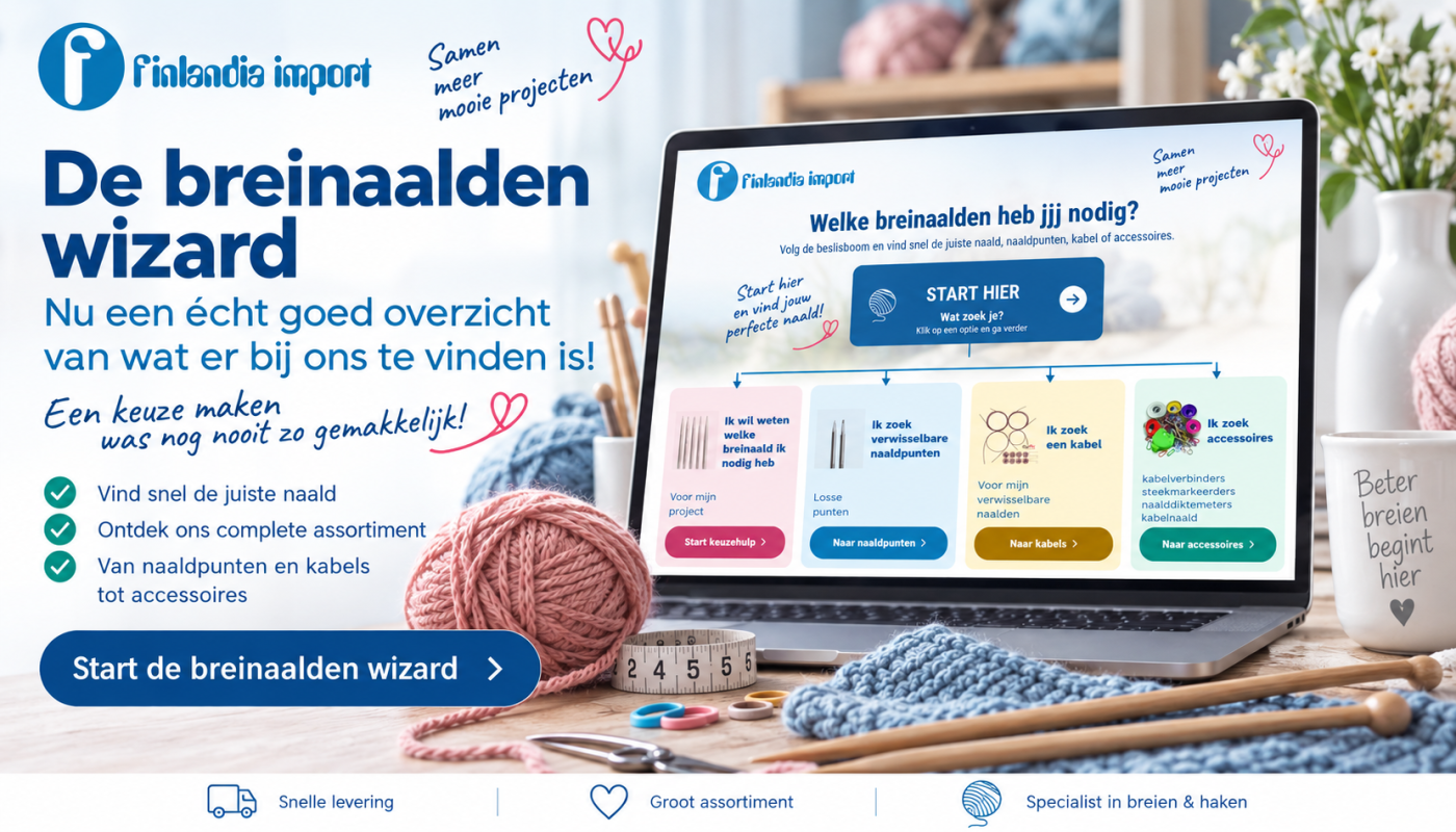 Finlandia Breinaaldenwizard – hulp bij het kiezen van de juiste breinaald