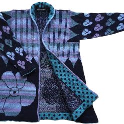 Christel Seyfarth - frakke ikat blue