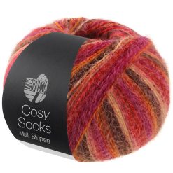 lana grossa cosy rock multi stripes 159