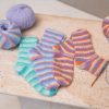 lana grossa cosy socks stripes