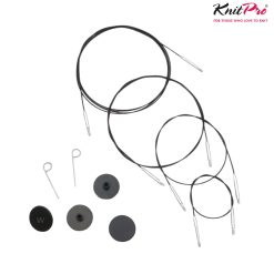 KnitPro Thin & Flex Swivel kabel 360° | FinlandiaImport