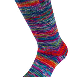 Lana Grossa Meilenweit 6-fach Cascata sokkengaren kleur 9744 blauw/grijs/groen/zalm/oranje