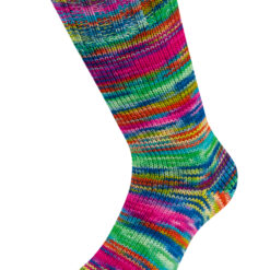 Lana Grossa Meilenweit 6-fach Cascata sokkengaren kleur 9746 blauw/fuchsia/roze/groen/turkoois