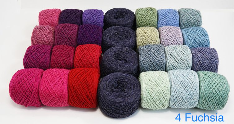 Shetlandwol Finlandia pakket 4 Fuchsia