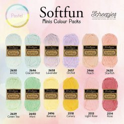 Alternative view of Scheepjes Softfun colourpack PASTEL 12 x 20 gram