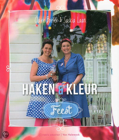 Haken & kleur: Feest - Claire Boeter en Saskia Laan, omslag
