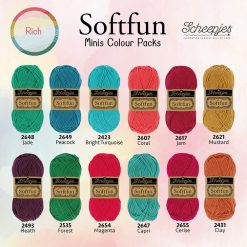 Alternative view of Scheepjes Softfun colourpack RICH 12 x 20 gram